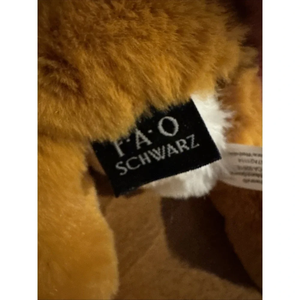 FAO Schwarz Plush Tiger Laying Floppy Super Soft 17